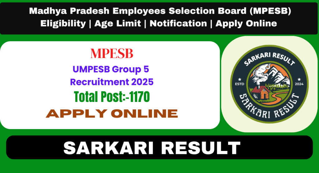 MPESB Group 5 Recruitment 2025